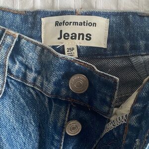 Vintage High Rise Reformation Jeans, 25P